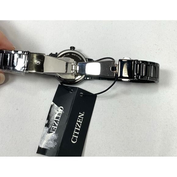 Citizen Quartz Watch Womens G011-S106877‎ Black Metal Bracelet Japan NEW BATTERY main image 9